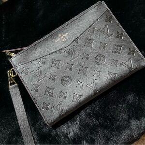 Beautiful Black envelope wristlet.